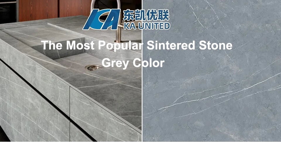 Grey Sintered Stone Slabs Countertops Grey Sintered Stone Slabs Countertops