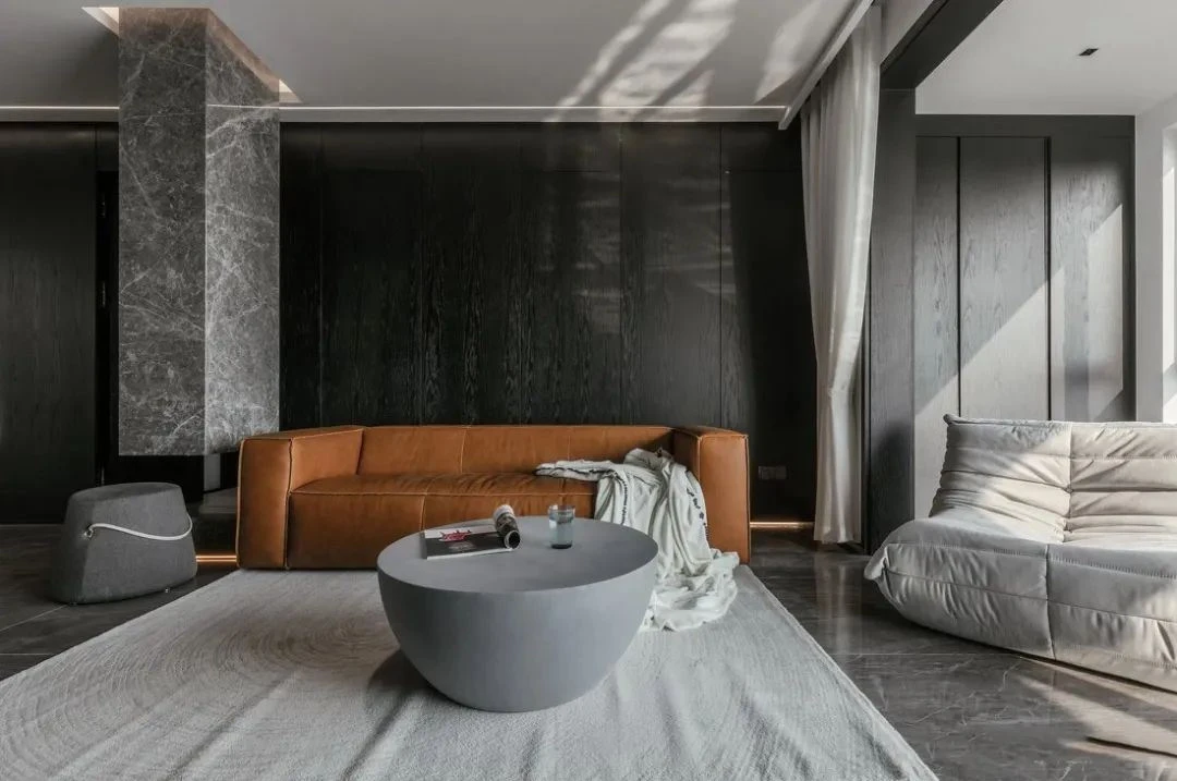 Disseny d'interiors de marbre gris natural