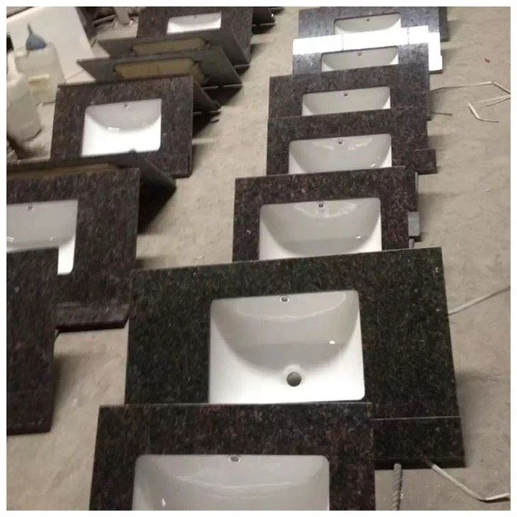 Tan Brown Granite Bathroom Vanity Top