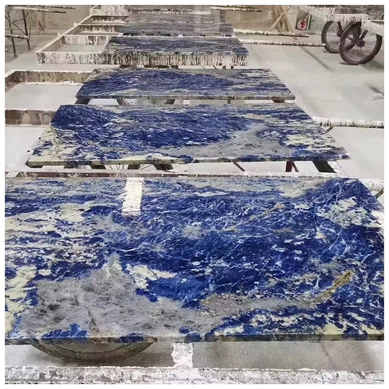 Bolivian Sodalite Blue Marble Tiles