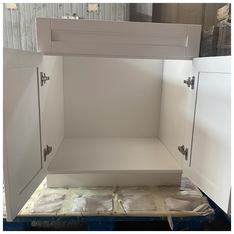 White Shaker Sink Base Bathroom Vanity Cabinet