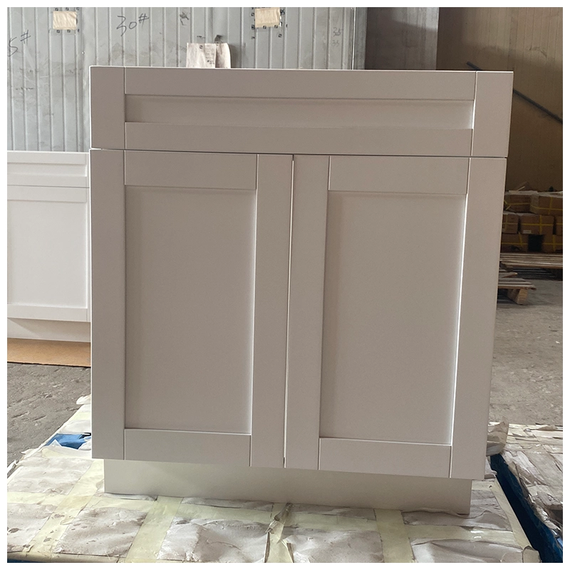 White Shaker Sink Base Cabinet