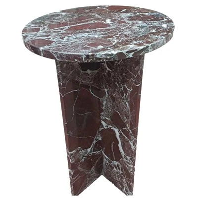Taula auxiliar de marbre Rosso Levanto